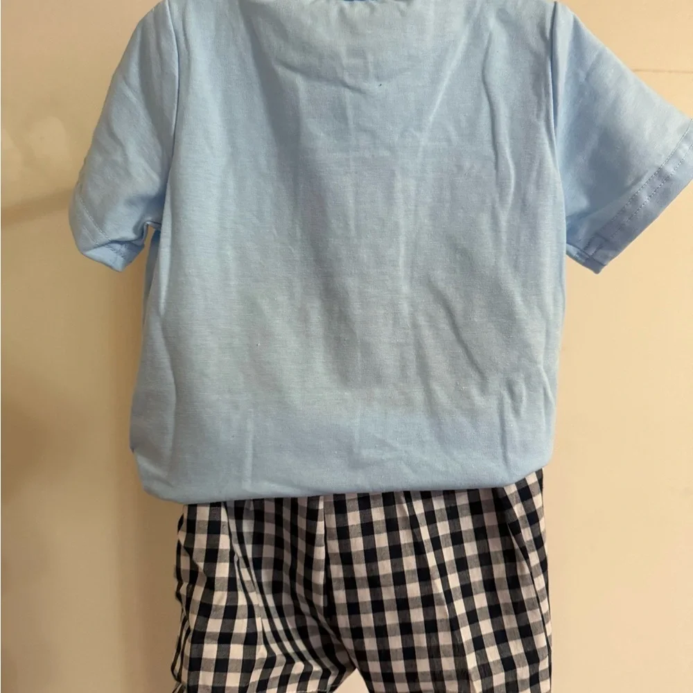 New Smocked I Love Dad Short Set - Size 3-6 months